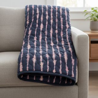 Material textil matlasat VELVET Stripes navy