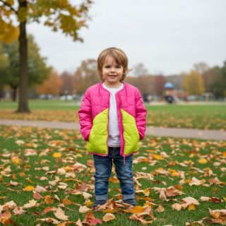 Material textil matlasat Graphic square pink lime