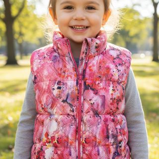 Material textil matlasat Snake gardini pink