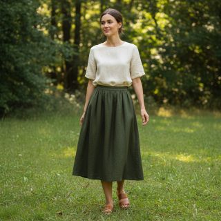 In prespălat 170 g army green