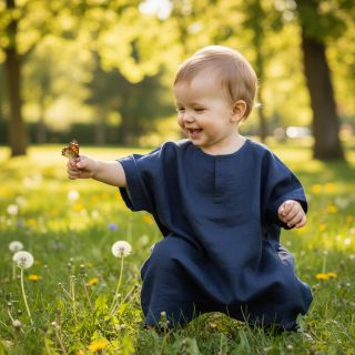 In prespălat 170 g navy