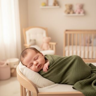 Mușelină dark moss green