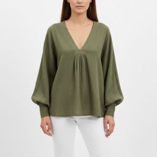 Mușelină dark moss green