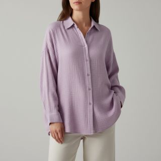 Mușelină soft lilac ORGANIC