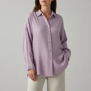 Mușelină soft lilac ORGANIC