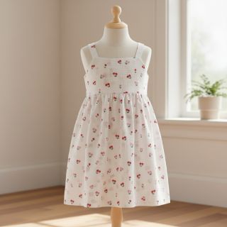 Mușelină Fruits cherry white