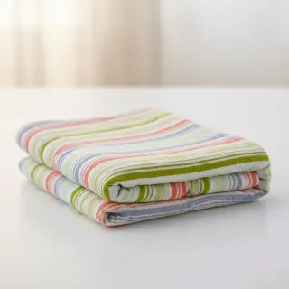 Mușelină Beach Stripe green