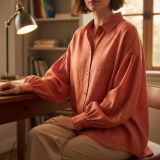 Mușelină Vintage red