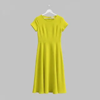 Mușelină Vintage neon yellow