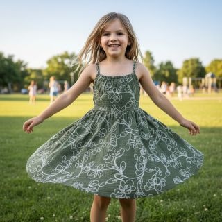 Mușelină EMBROIDERY Climbing flowers pickle