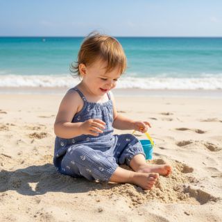 Mușelină JACQUARD Anchor 2-side faded gray navy