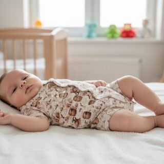 Mușelină Little farm animals design D digital print