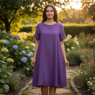 Mușelină violet ORGANIC