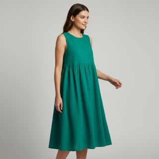 Mușelină dark teal ORGANIC