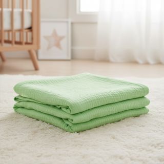 Mușelină light lime ORGANIC