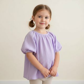 Mușelină bright violet ORGANIC