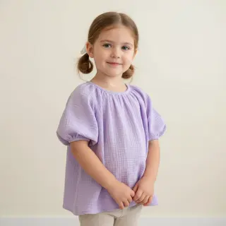 Mușelină bright violet ORGANIC