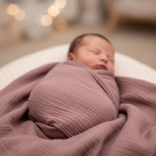 Mușelină light lilac ORGANIC