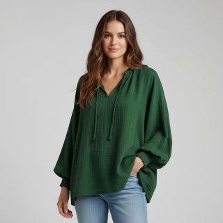 Mușelină dark green ORGANIC