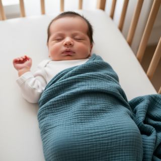 Mușelină indigo ORGANIC