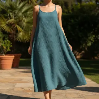 Mușelină indigo ORGANIC