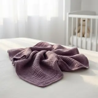 Mușelină lilac ORGANIC