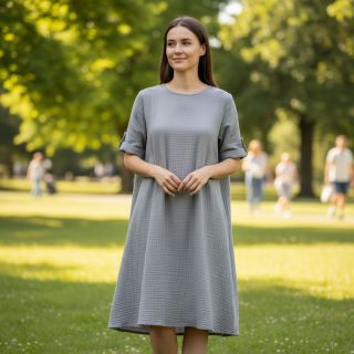 Mușelină grey ORGANIC