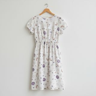 Mușelină Moon white digital print ORGANIC