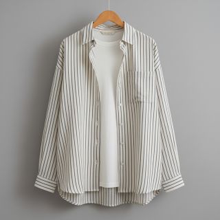 Mușelină YARN DYED Thin strip navy