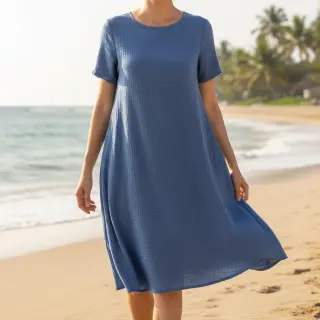 Mușelină midnight blue