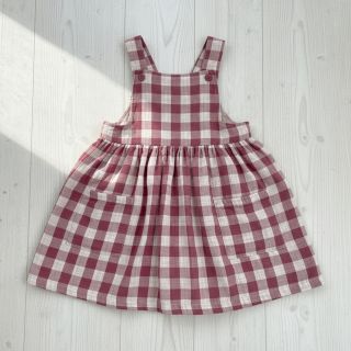 Mușelină Double sided CHECKS MINI rosewood