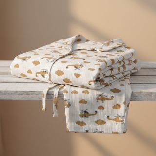 Mușelină Helicopters off white