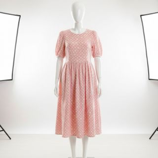 Mușelină JACQUARD Dots pink