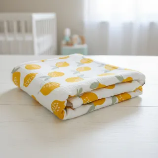 Mușelină Lemons white