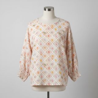 Mușelină Geo watercolour mauve digital print