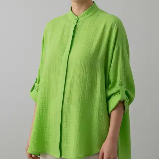 Mușelină NEON LIME ORGANIC