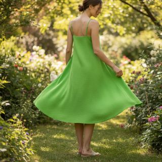 Mușelină NEON LIME ORGANIC