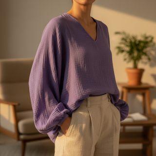 Mușelină lavender ORGANIC