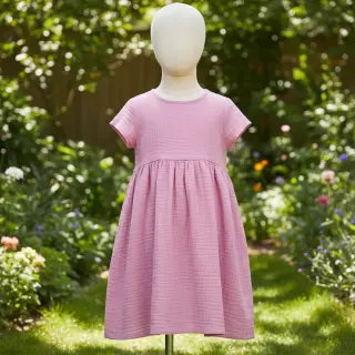 Mușelină light pink ORGANIC