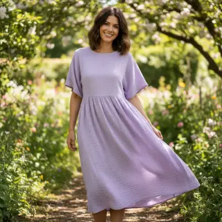 Mușelină bright violet
