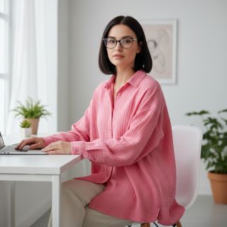 Mușelină pink ORGANIC