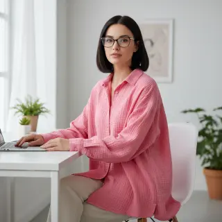 Mușelină pink ORGANIC