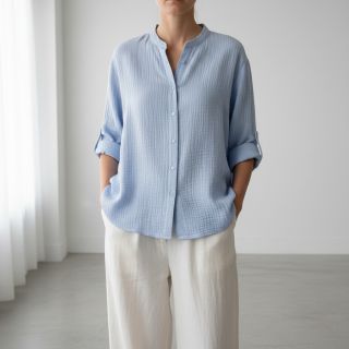 Mușelină blue heaven ORGANIC