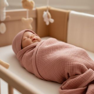 Mușelină blush ORGANIC