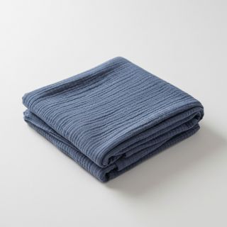 Mușelină jeans blue ORGANIC