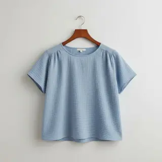 Mușelină blue ORGANIC