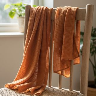 Mușelină brique ORGANIC