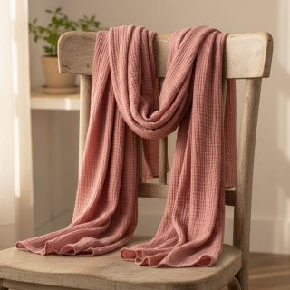 Mușelină mauve ORGANIC