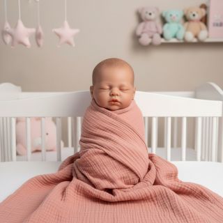 Mușelină soft rose ORGANIC