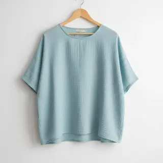 Mușelină teal ORGANIC